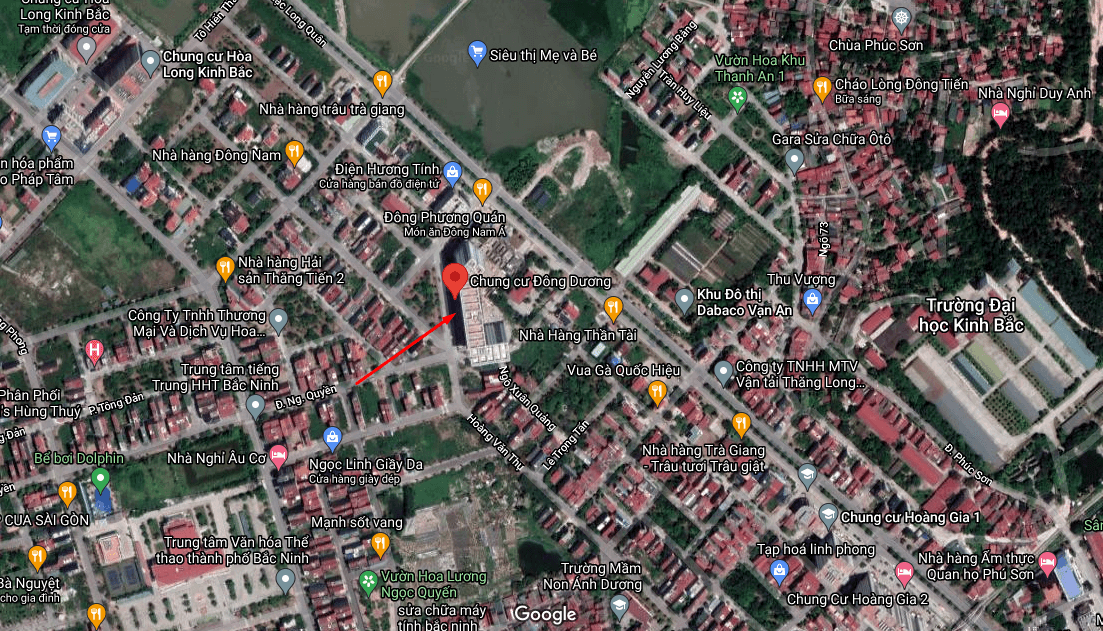 Vi tri du an chung cu dong duong bac ninh