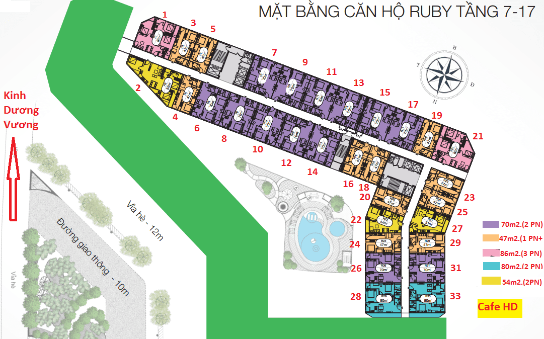 mat bang toa ruby 18 tang